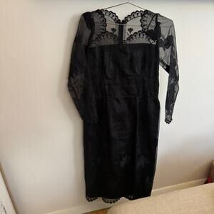 Vintage black long sleeve dress